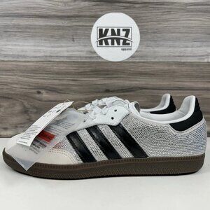 Adidas SAMBA OG 'Rhinestone' Crystal White Silver (IH9055) Women's Authentic